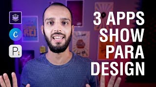 3 APLICATIVOS GRATUITOS PARA FAZER DESIGN [upl. by Auroora]