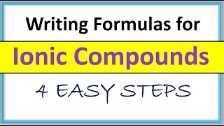 Writing Ionic Compounds Formulas  Fast amp Easy Way  Practice Examples  Chemistry [upl. by Moht]