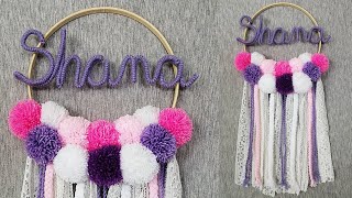 DIY ATRAPASUEÑOS con NOMBRE paso a paso  DIY Dreamcatcher with Name [upl. by Anawit]