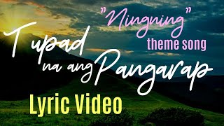 NINGNING LYRIC VIDEO Tupad Na Ang Pangarap Camille Santos [upl. by Ethelin185]