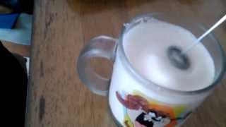 Aerolatte Review Frothing Cold Milk In Under 1 Minute [upl. by Noisla]