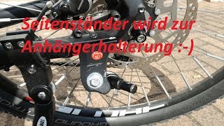 Alternative Halterung für Qeridoo Kinderfahrradanhänger am Cube EBike [upl. by Eadnus913]